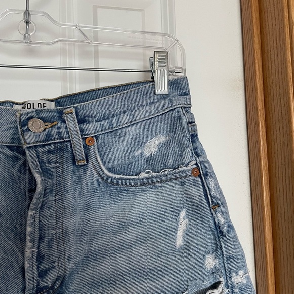AGOLDE Parker Vintage Cut Off Short Size 25 Medium Wash - Picture 3 of 9